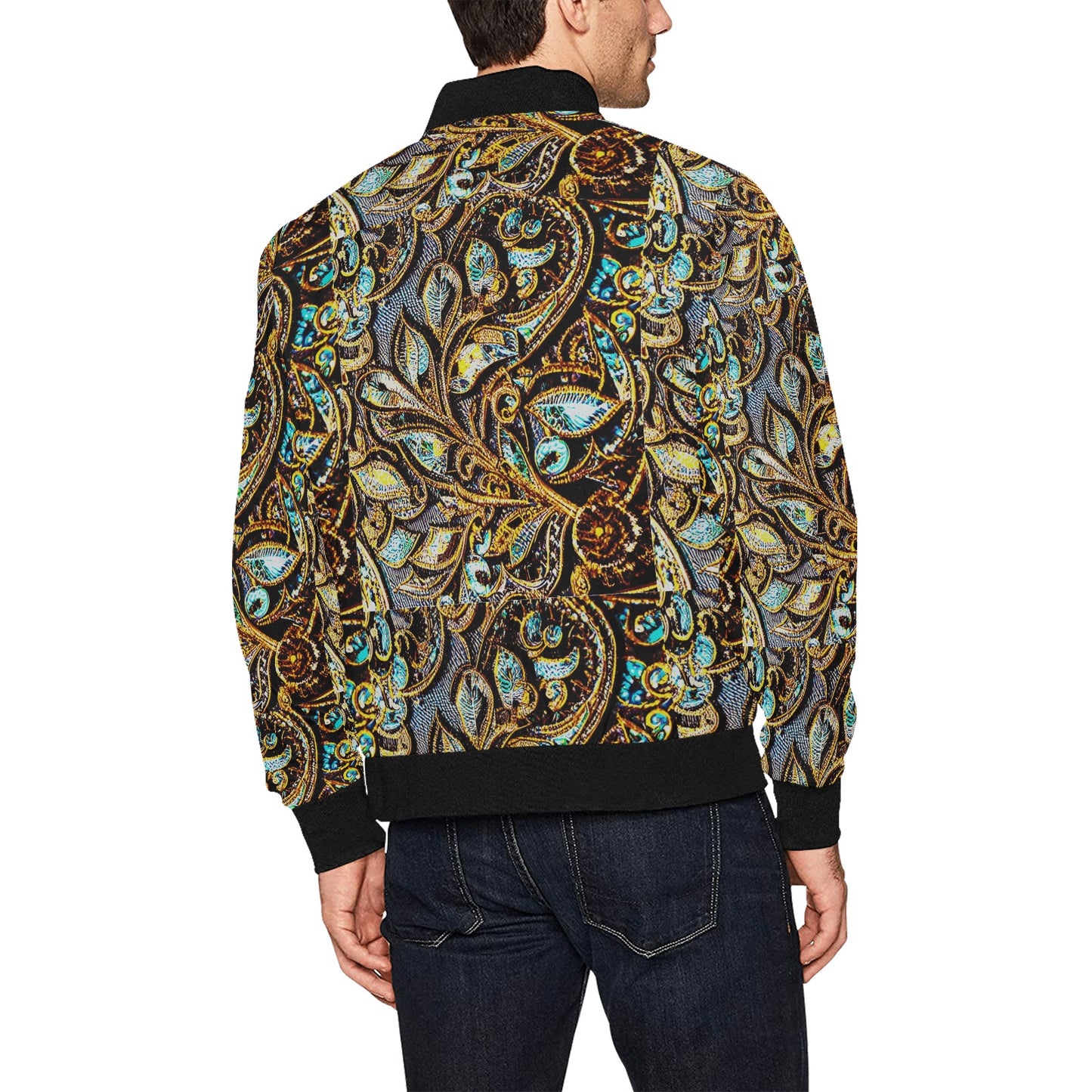 kokorepublicboutique Men's All Over Print Bomber Jacket (Model H31)