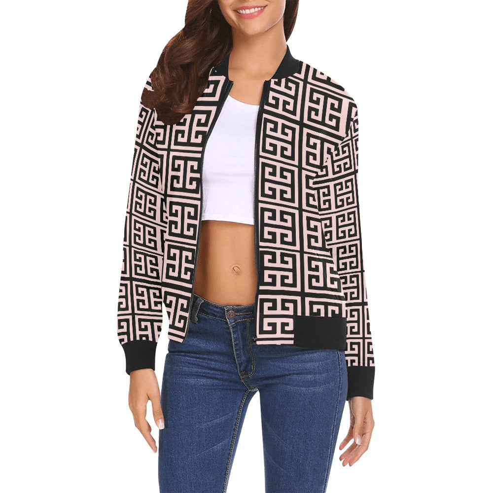 kokorepublicboutique Print Bomber Jacket for Women ( H19)