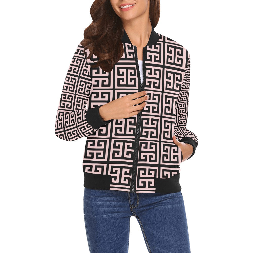 kokorepublicboutique Print Bomber Jacket for Women ( H19)