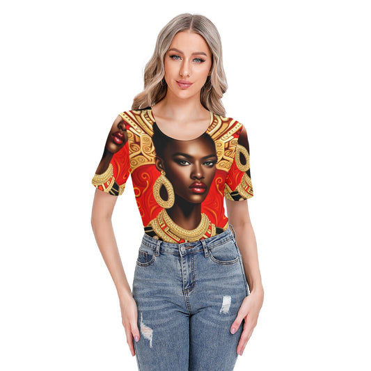 FullbreedCustom Print Women's Short Sleeve Bodysuit