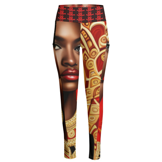 FullbreedCustom Print Women's High Waist Leggings With Side Pocket