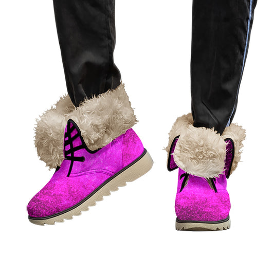 All-Over Print Women's Plush Boots