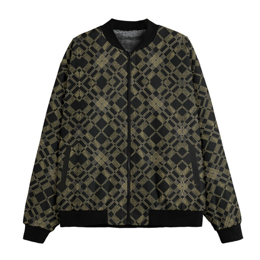 All-Over Print Men’s Fleece Bomber Jacket