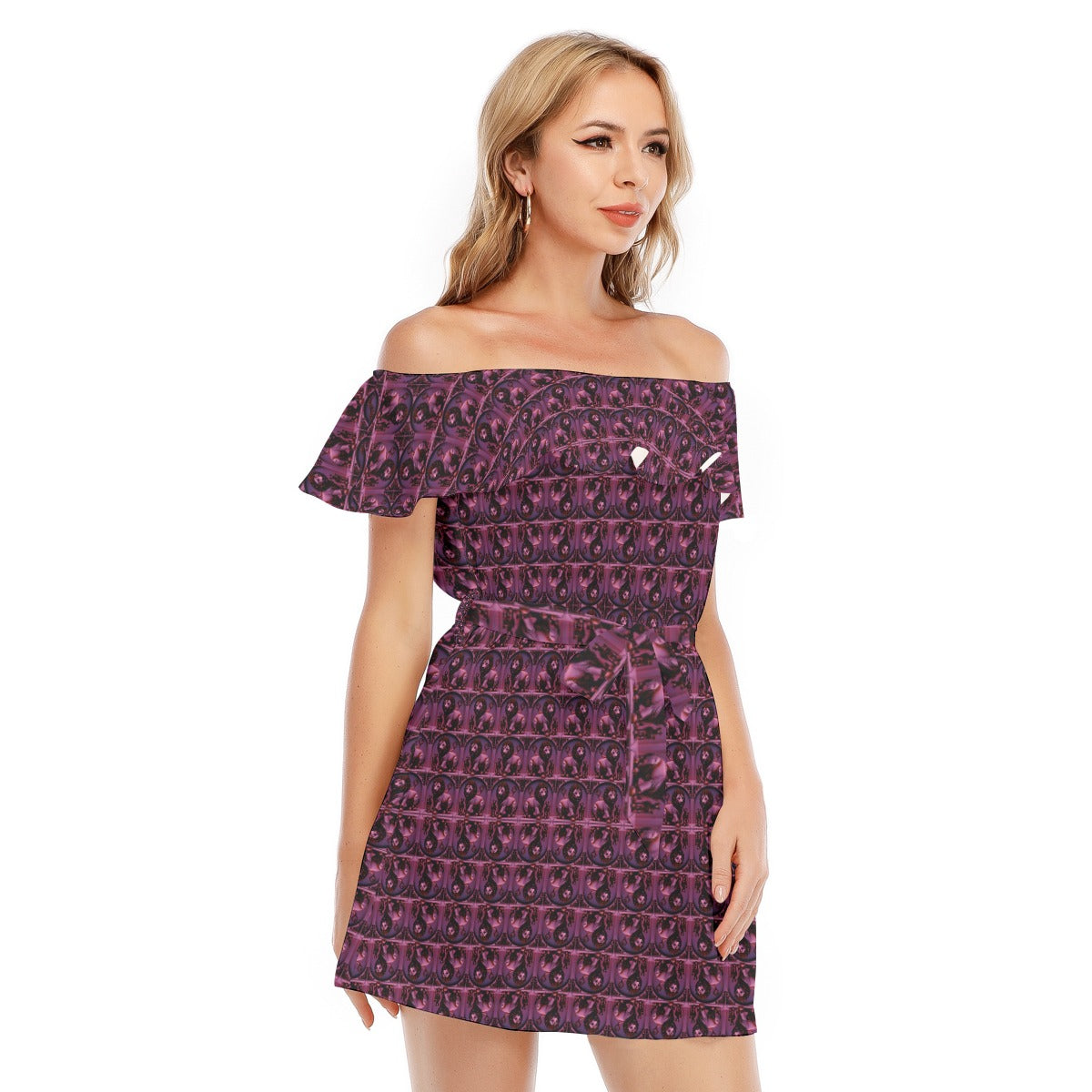 kokorepublic Women's Off-shoulder Dress With Ruffle