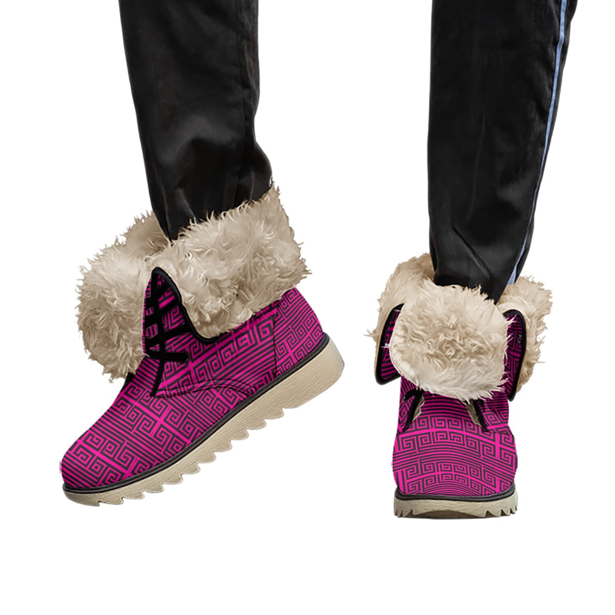 All-Over Print Women's Plush Boots