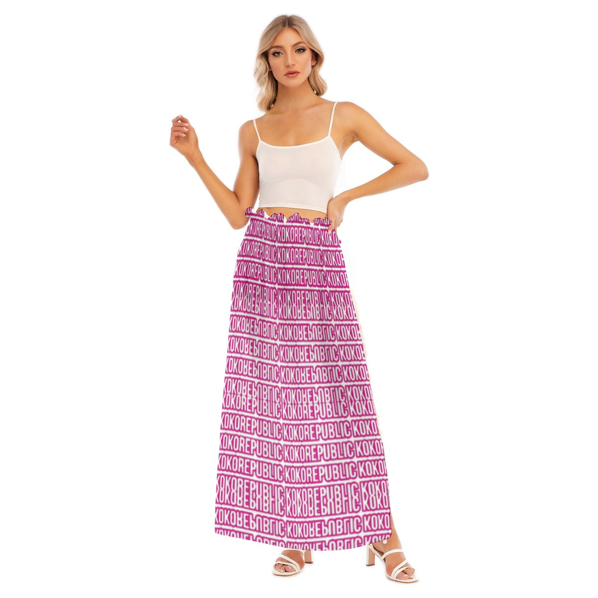 kokorepublic Print Women's Side Split Skirt