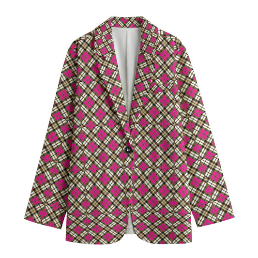 kokorepublic Print Women's Leisure Blazer | 245GSM Cotton