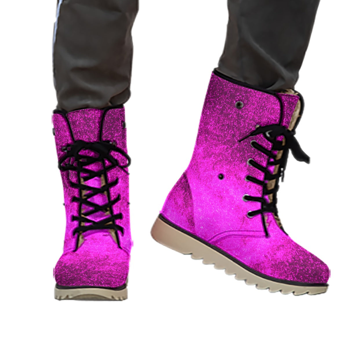 All-Over Print Women's Plush Boots