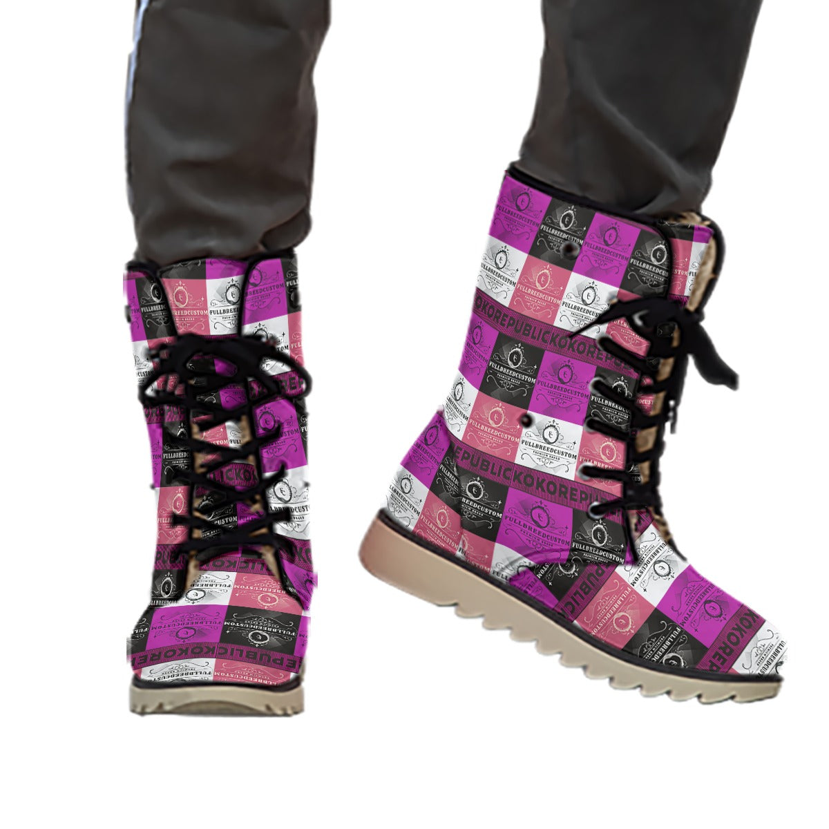 kokorepublic Print Women's Plush Boots