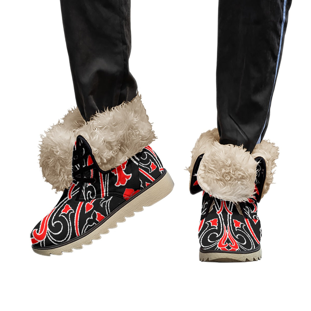 kokorepublic Print Women's Plush Boots