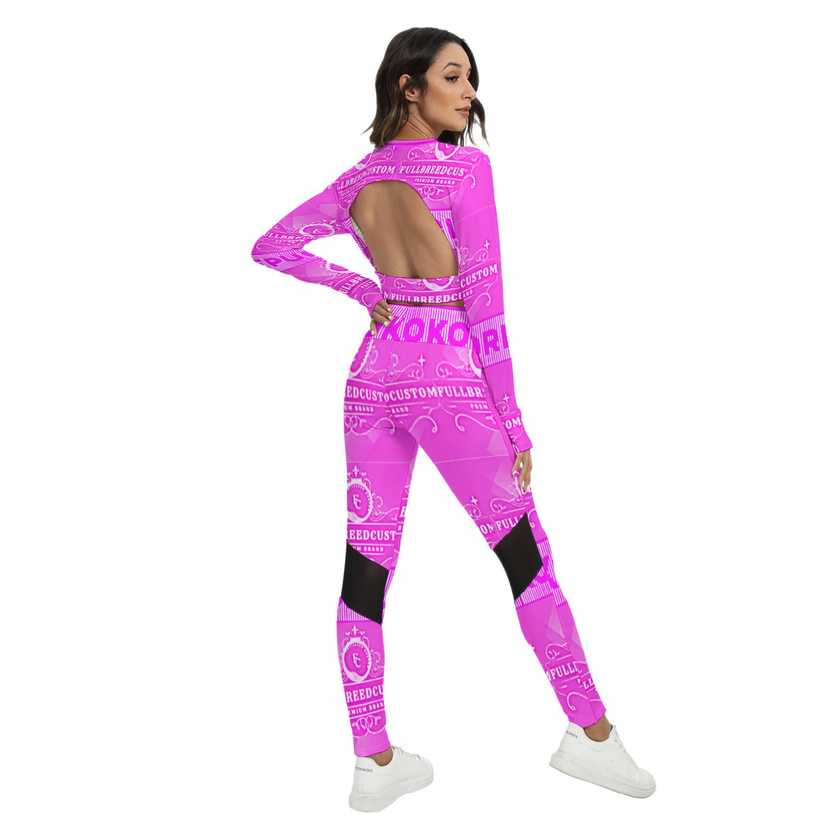 kokorepublic Women's Sport Set With Backless Top And Leggings