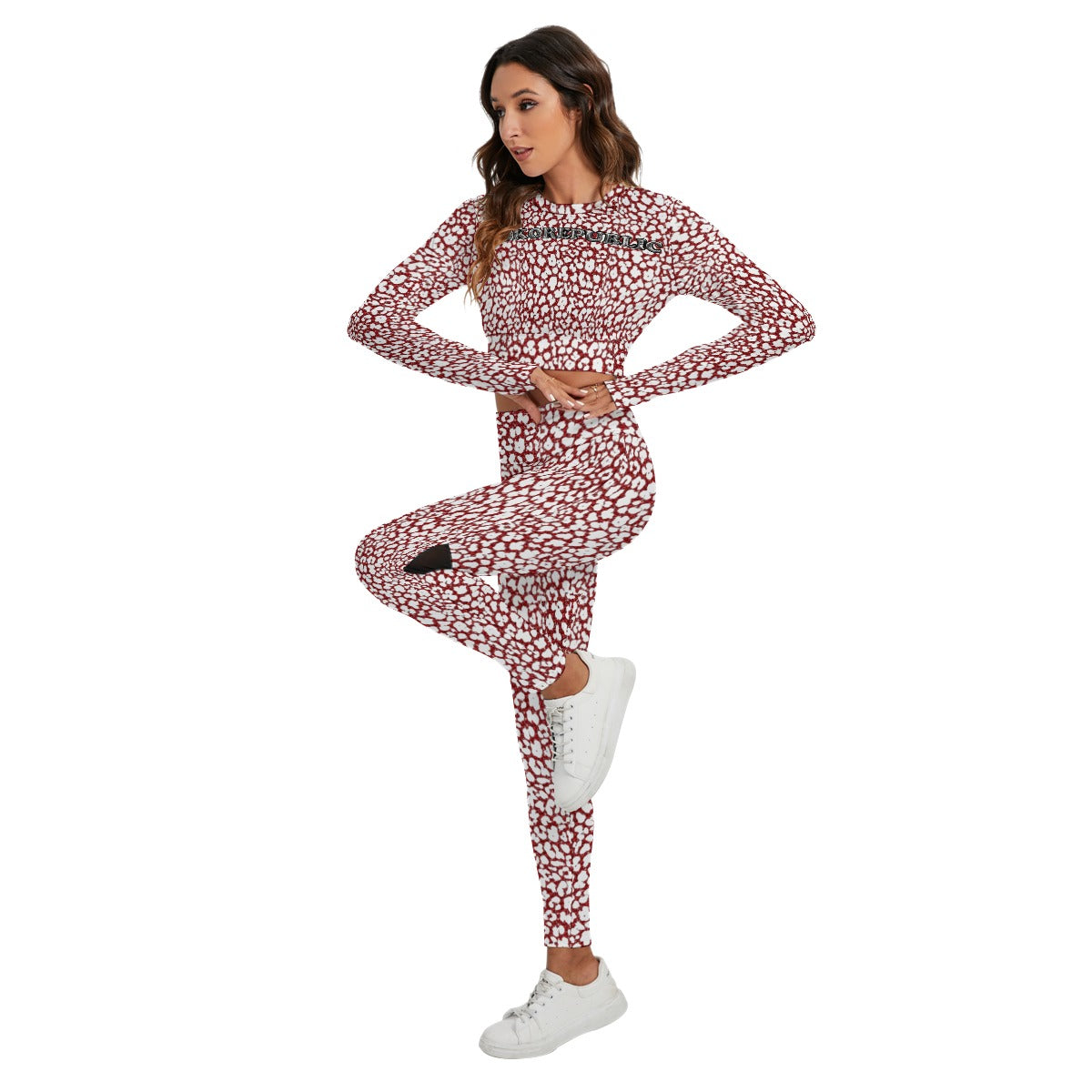 Kokorepublic Print Women's Sport Set With Backless Top And Leggings