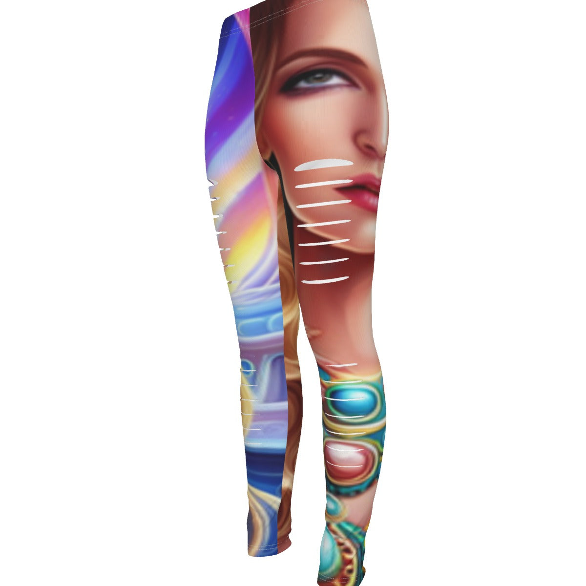 kokorepublicboutique Print Women's Ripped Leggings