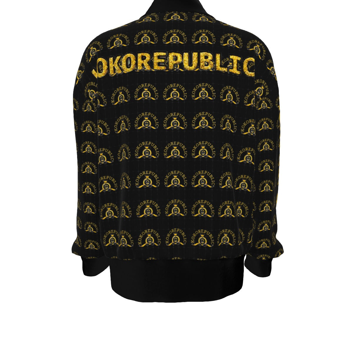 Kokorepublic  Print Unisex Knitted Fleece Lapel Outwear