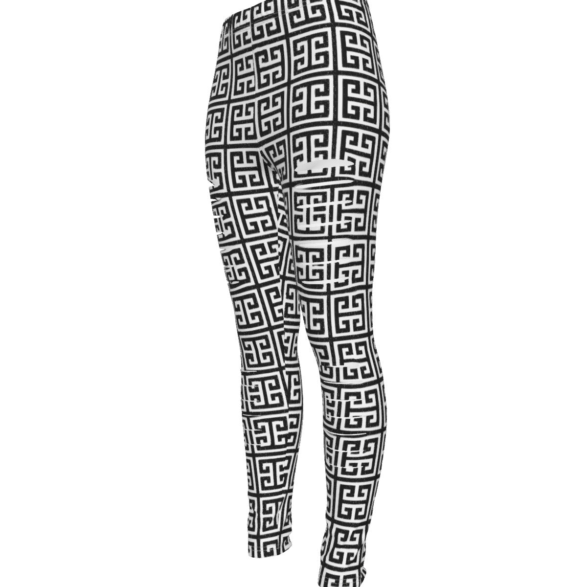 kokorepublic Print Women's Ripped Leggings