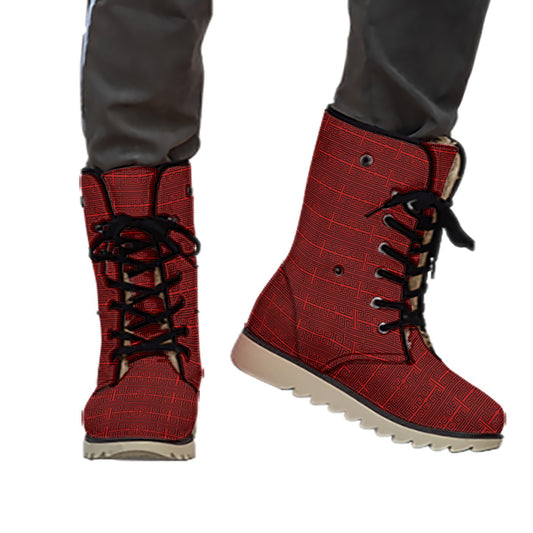 All-Over Print Women's Plush Boots