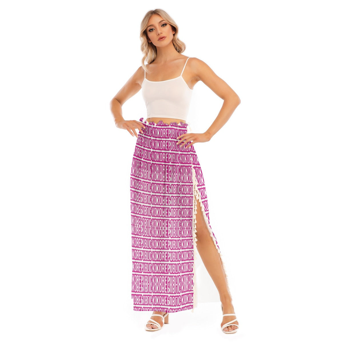 kokorepublic Print Women's Side Split Skirt