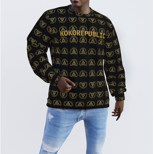 All-Over Print Men's Sweater