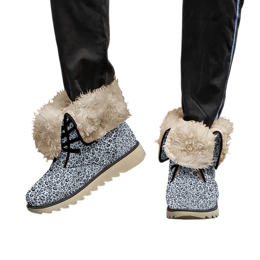 All-Over Print Women's Plush Boots