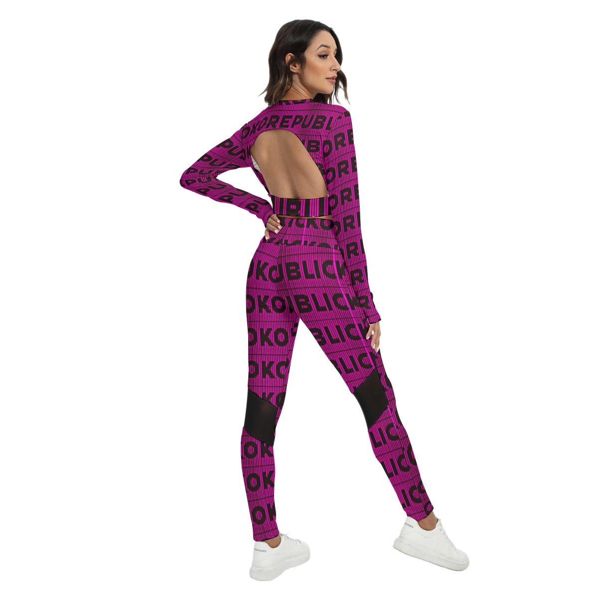 kokorepublic Women's Sport Set With Backless Top And Leggings