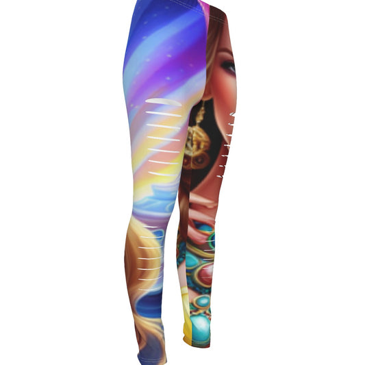 kokorepublicboutique Print Women's Ripped Leggings