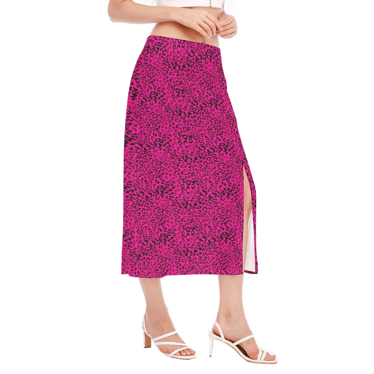 kokorepublicboutique Print Women's High Slit Long Skirt