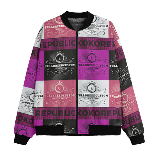 kokorepublic Print Men’s Fleece Bomber Jacket