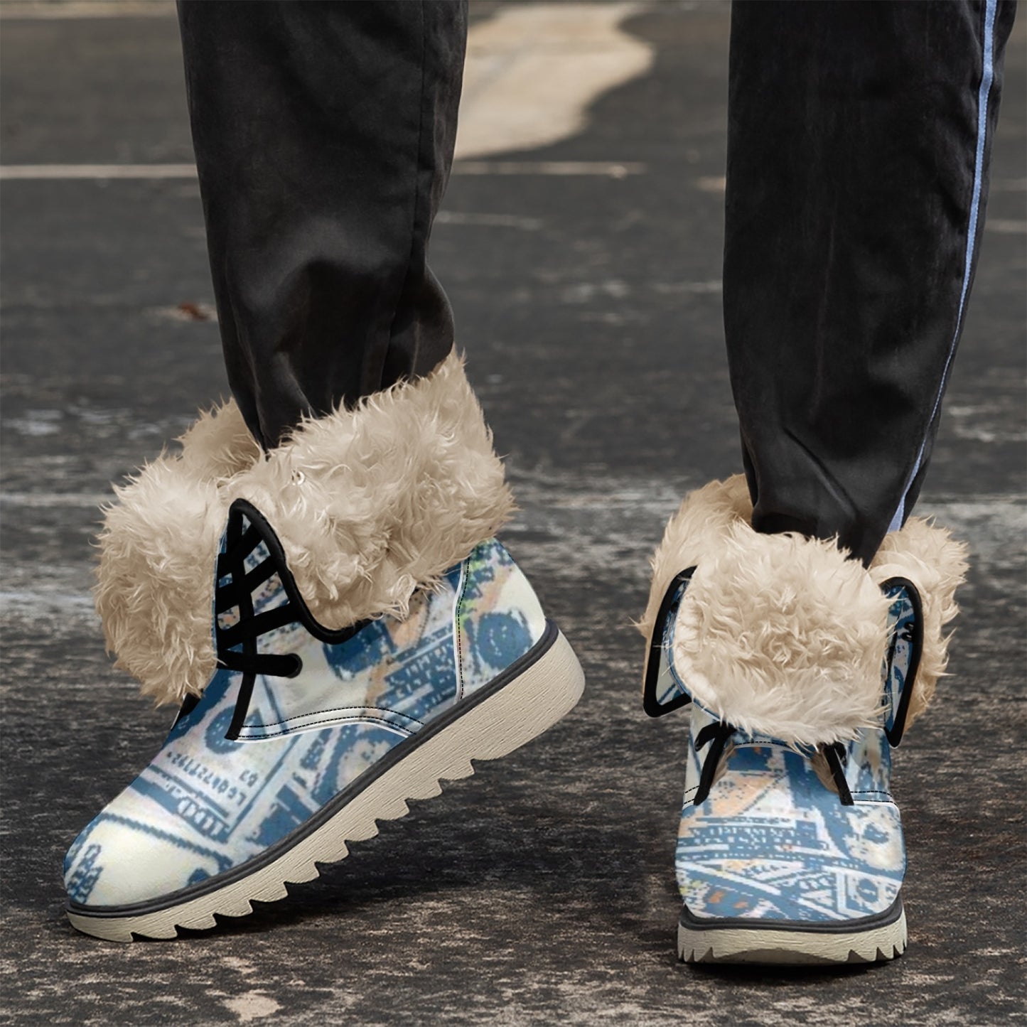 477. Cotton-pad Fur Lining Boots