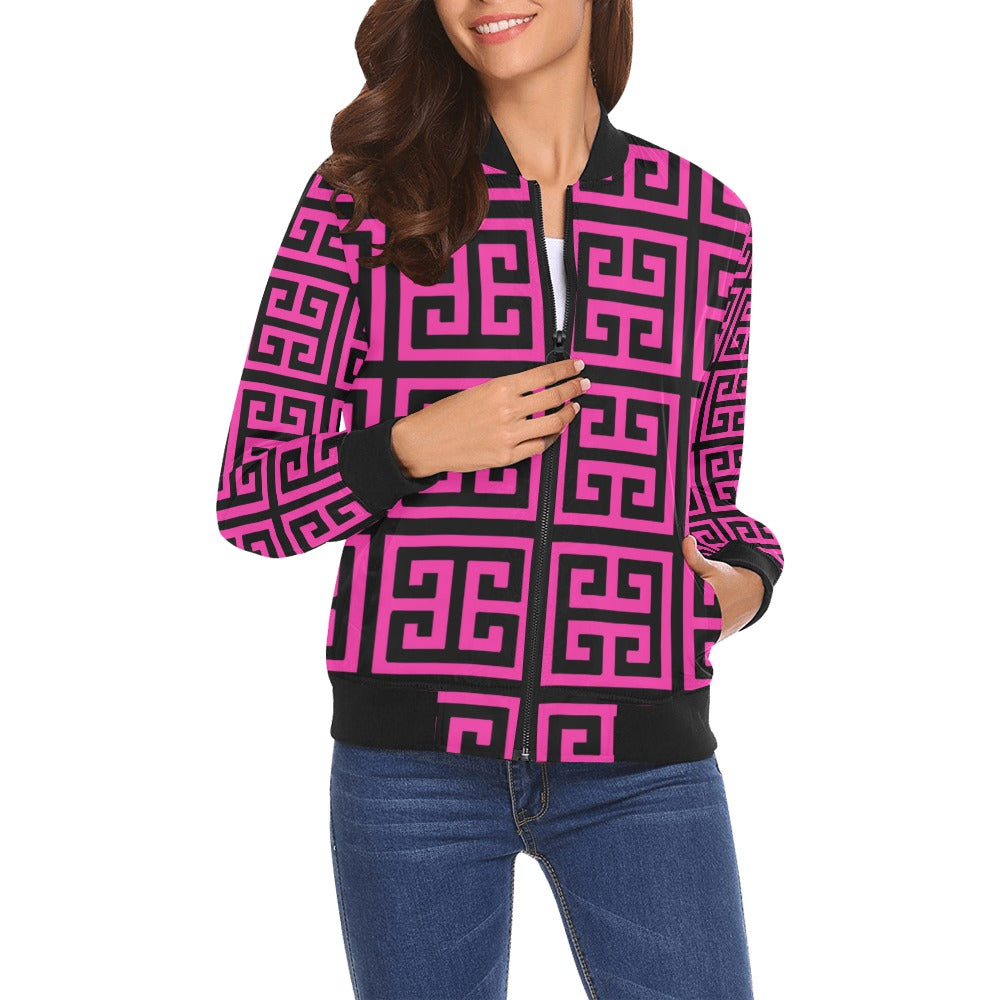 kokorepublicboutique Print Bomber Jacket for Women ( H19)