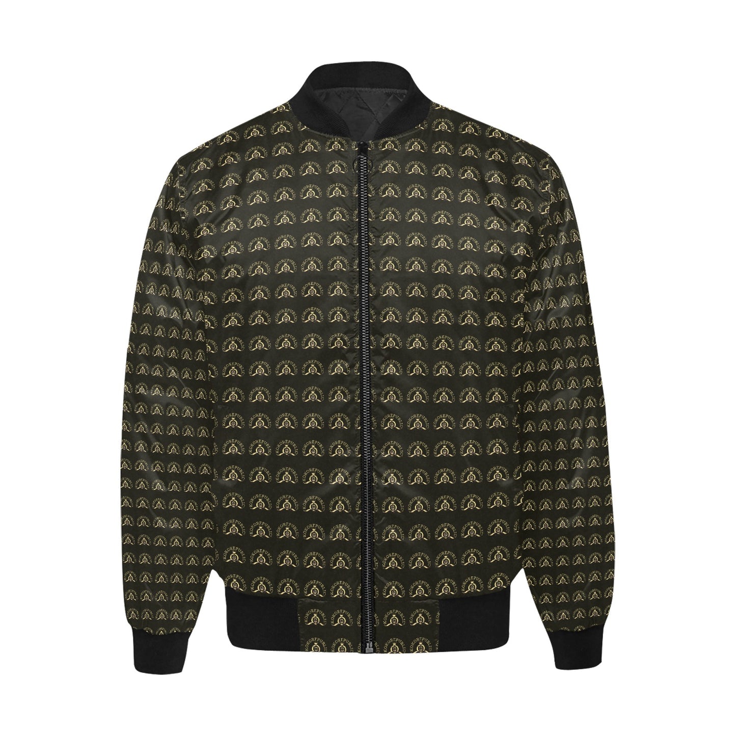 kokorepublic  Men's All Over Print Quilted Bomber Jacket(Model H33)