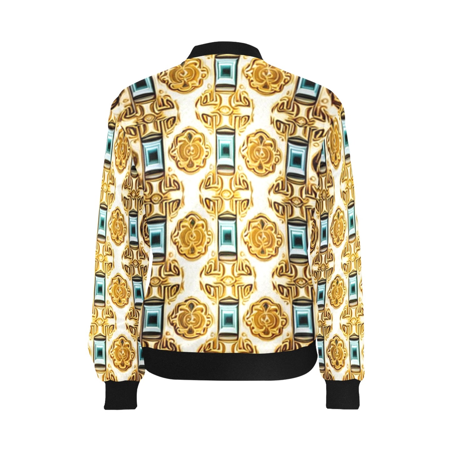 kokorepublicboutique Women's All Over Print Bomber Jacket(Model H36)