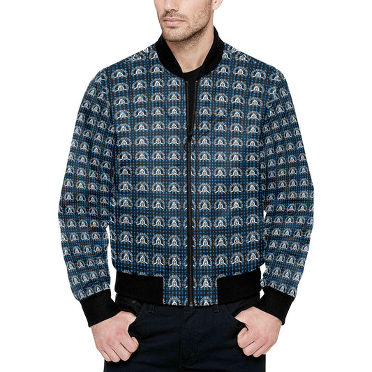 kokorepublic  Men's All Over Print Quilted Bomber Jacket(Model H33)