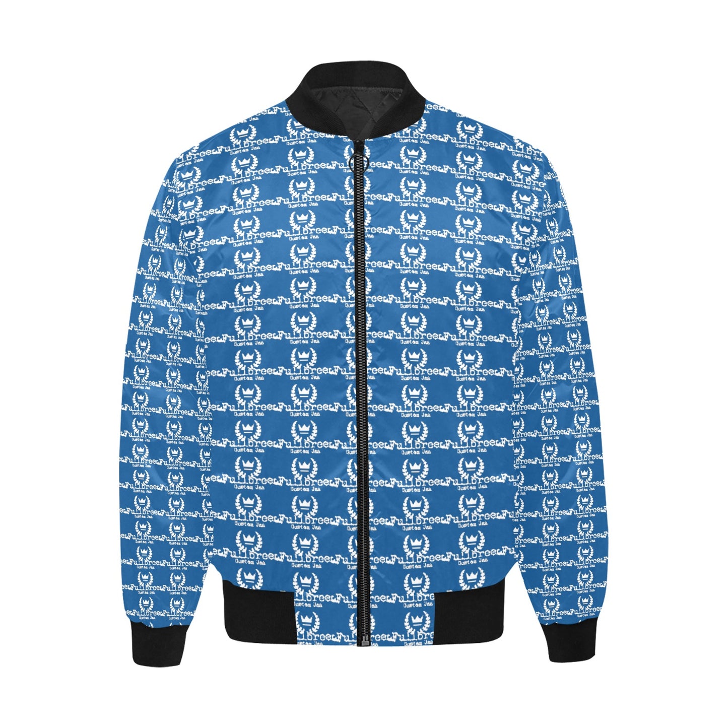 kokorepublic  Men's All Over Print Quilted Bomber Jacket(Model H33)