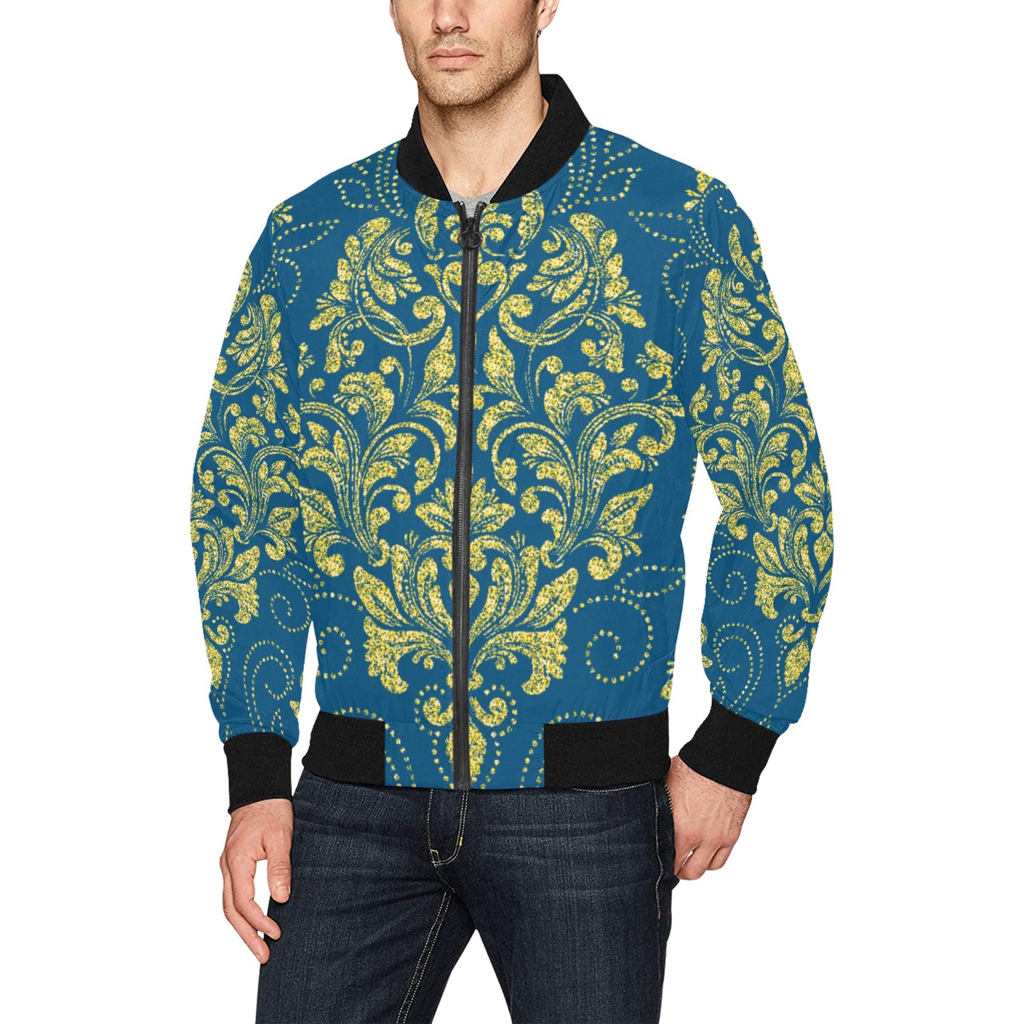 kokorepublicboutique Men's All Over Print Bomber Jacket (Model H31)