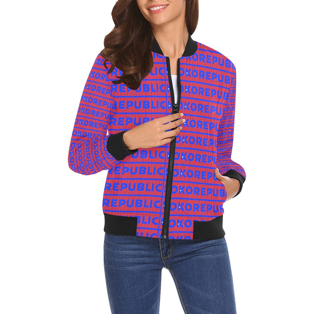 kokorepublic All Over Print Bomber Jacket for Women ( H19)