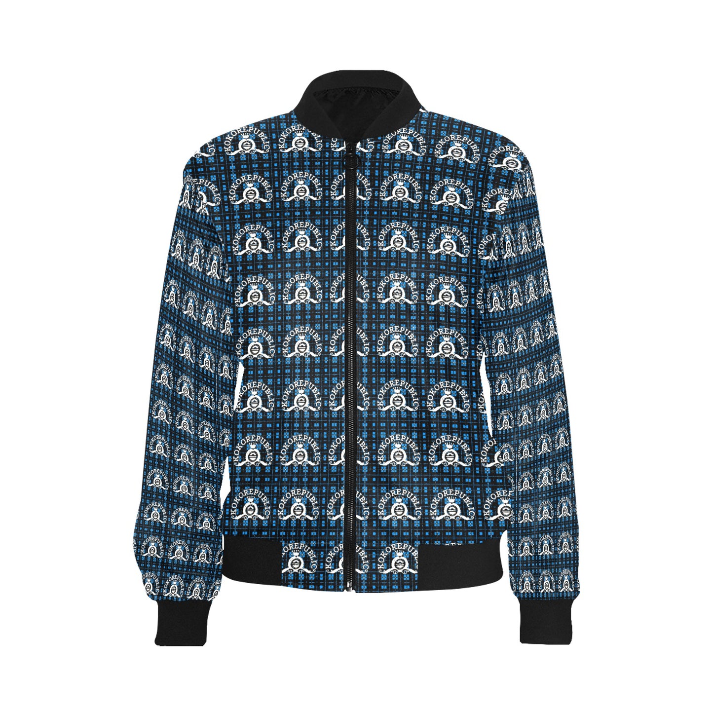 kokorepublic Women's All Over Print Bomber Jacket(Model H36)