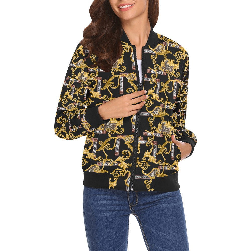 kokorepublicboutique Print Bomber Jacket for Women ( H19)