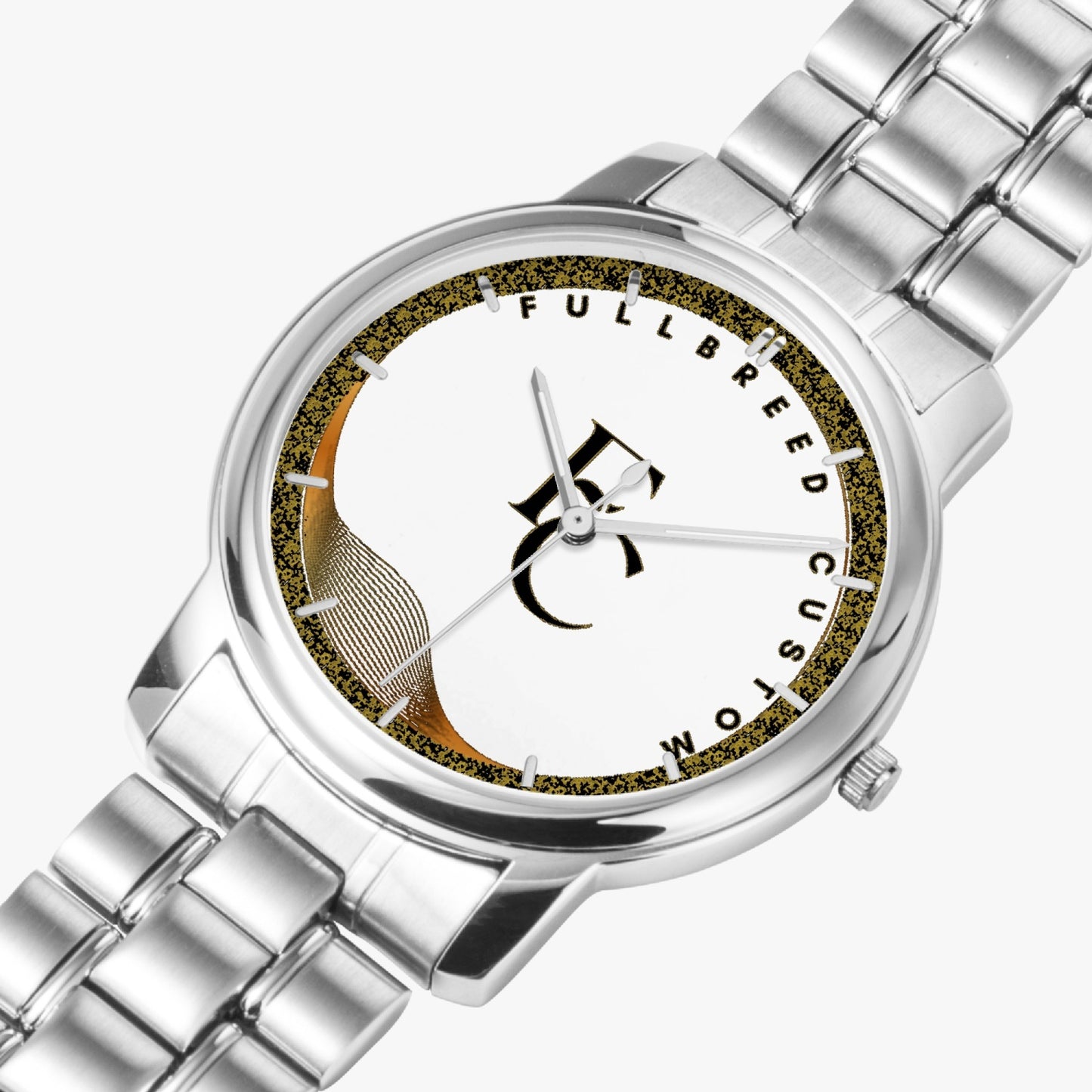 FullbreedCustom 154. Folding Clasp Type Stainless Steel Quartz Watch (With Indicators)