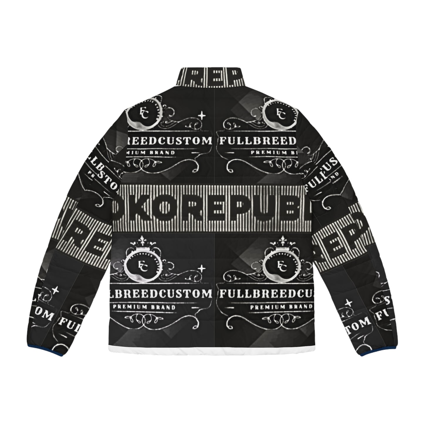 kokorepublic Men's Puffer Jacket (AOP)