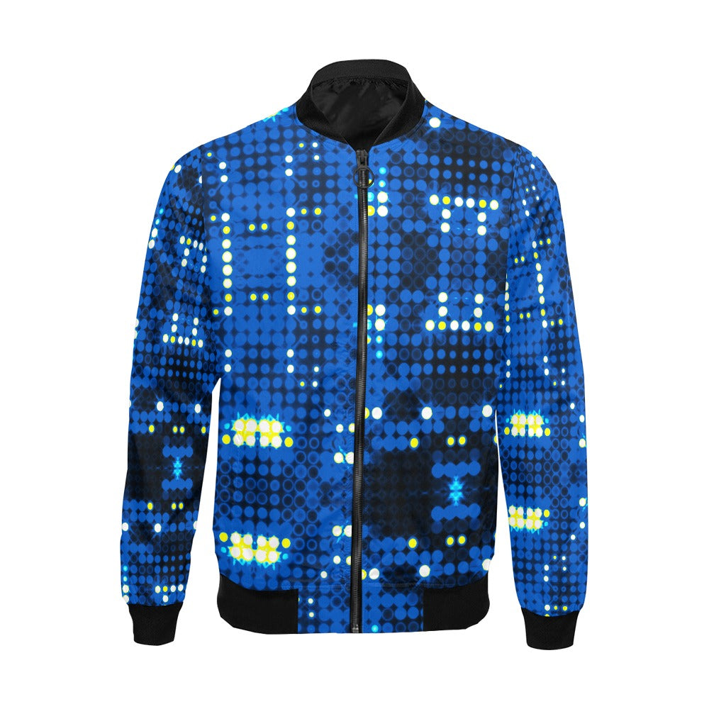 kokorepublic Men's All Over Print Casual Jacket (Model H19)