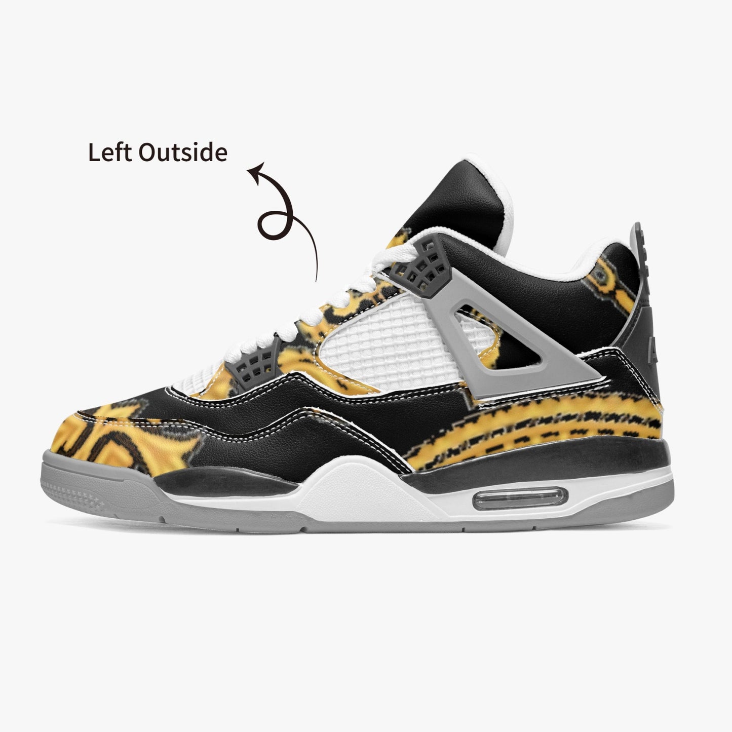 699. AJ4 Basketball Sneakers -Grey Sole