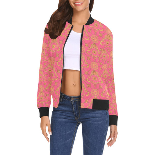 kokorepublicboutique Print Bomber Jacket for Women ( H19)