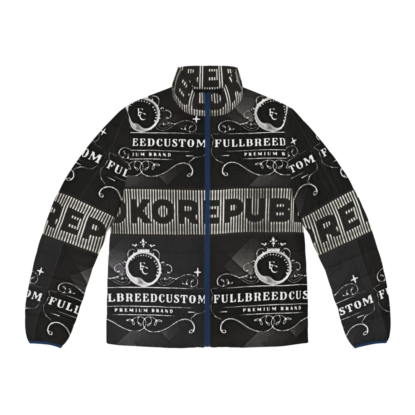 kokorepublic Men's Puffer Jacket (AOP)