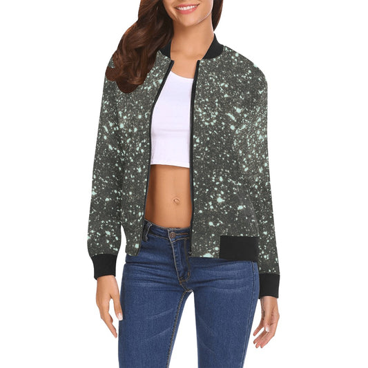 kokorepublicboutique Print Bomber Jacket for Women ( H19)