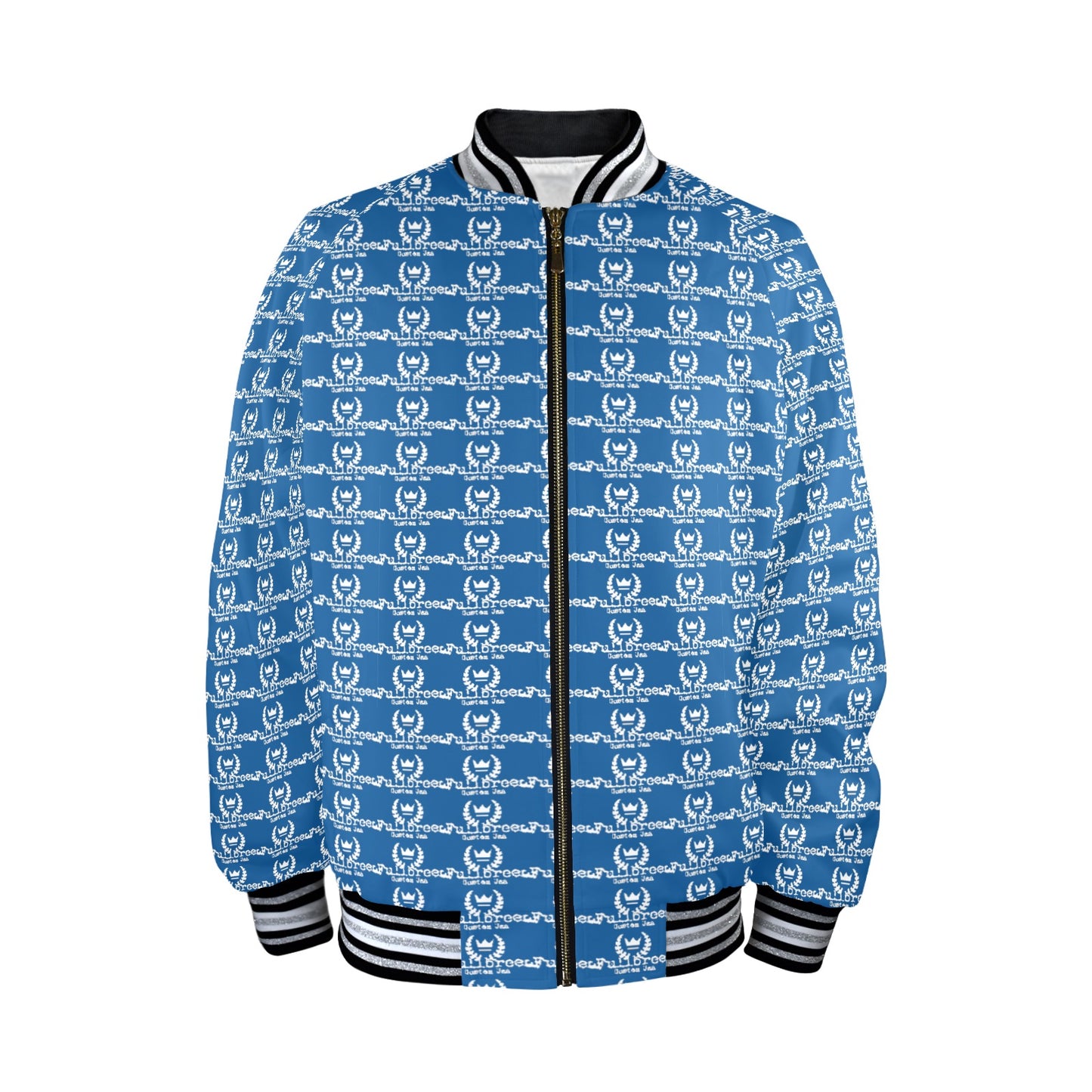 kokorepublic  New Men's Striped Trim Bomber Jacket