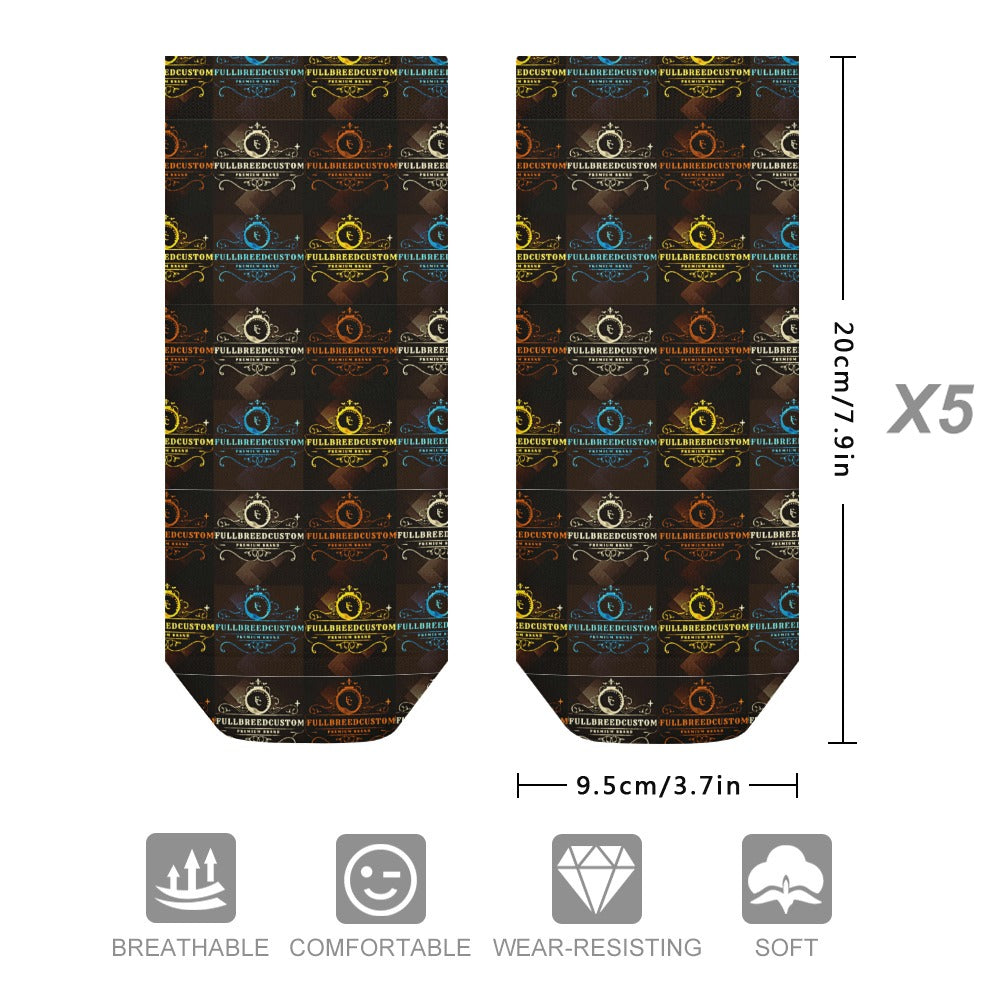 kokorepublic Comfortable Pattern Socks (5 Pairs Of The Same Picture)