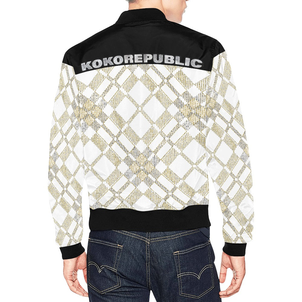 kokorepublic Men's All Over Print Casual Jacket (Model H19)