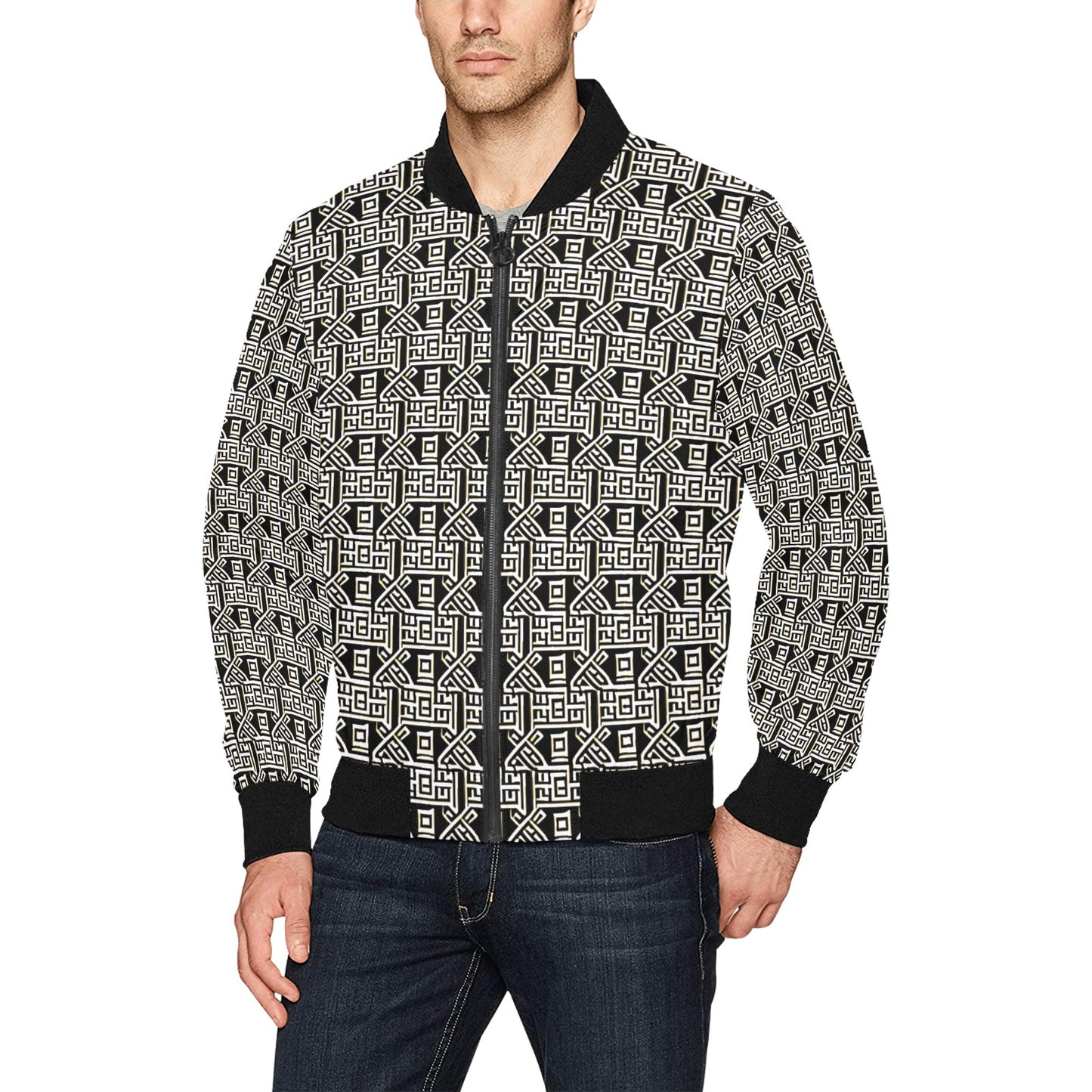 kokorepublicboutique Men's All Over Print Bomber Jacket (Model H31)