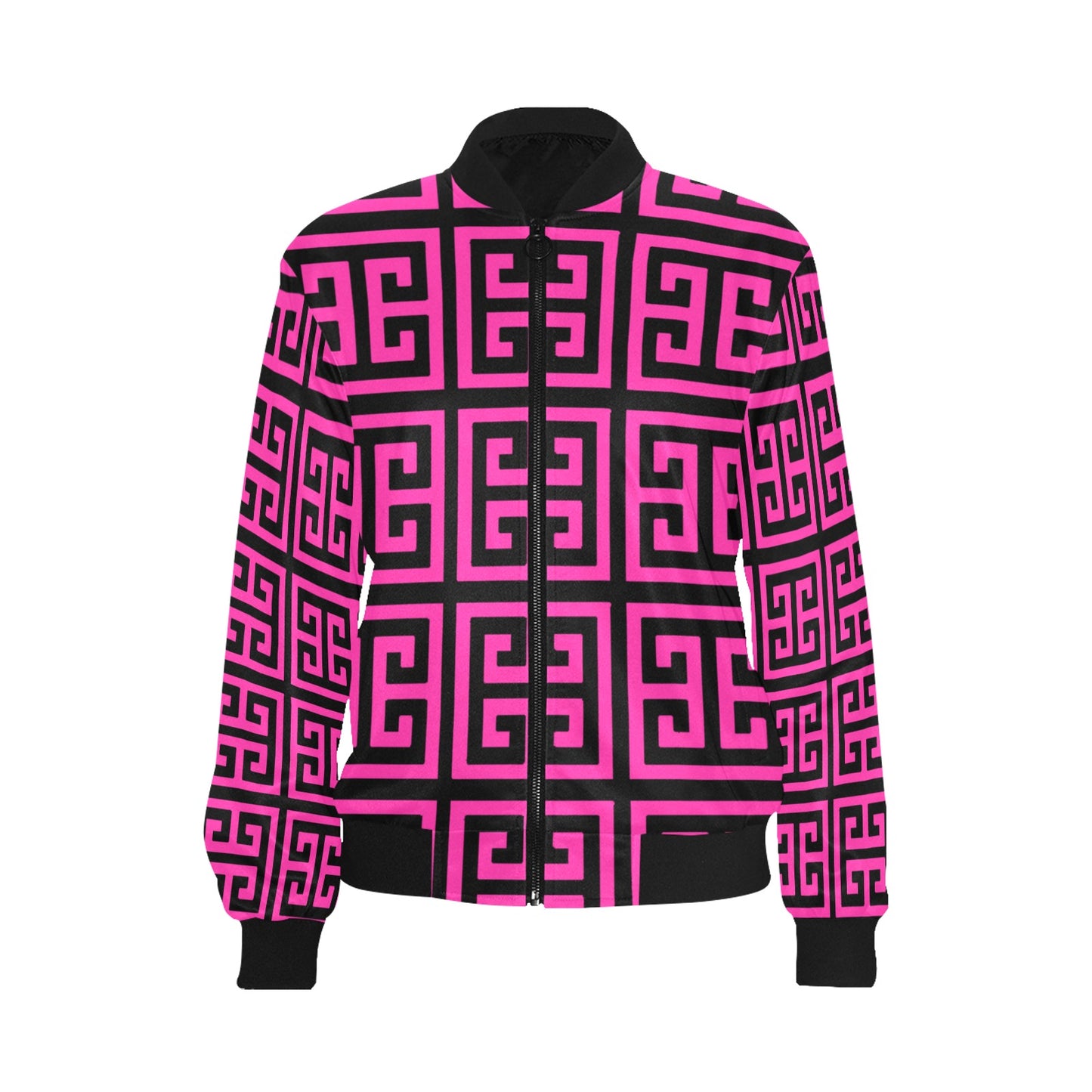 kokorepublic Women's All Over Print Bomber Jacket(Model H36)