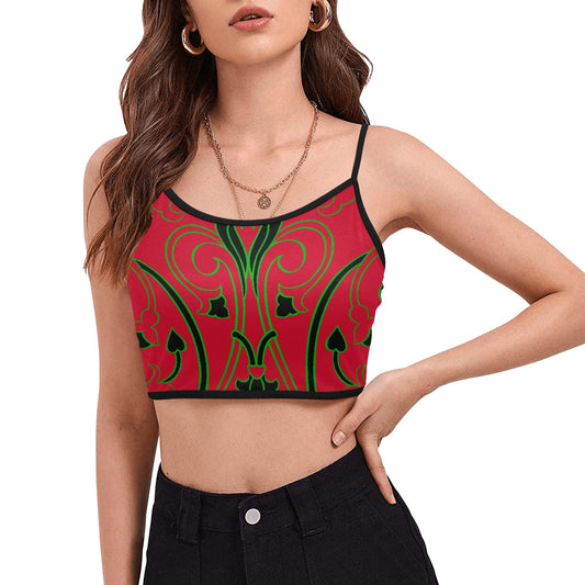 kokorepublic Women's Spaghetti Strap Crop Top (T67)